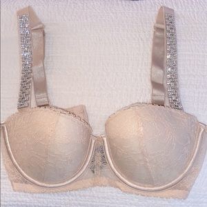Victoria’s Secret Jewel Crystal Strap Lace Bra